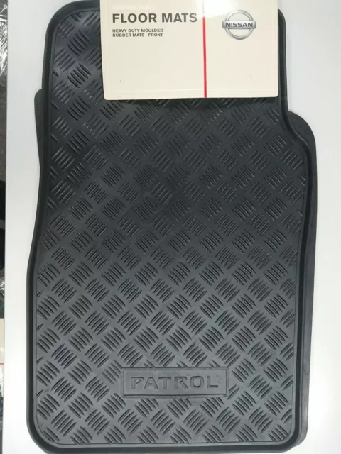 New genuine Nissan GU Patrol Y61 heavy duty rubber floor mats- Front only