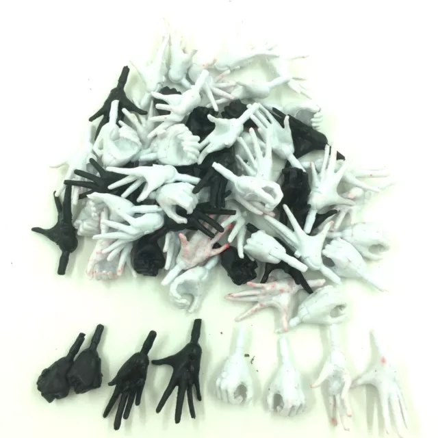 RANDOM PICK 10 PAIR OF THE Marvel Legends Series BLACK WHITE HAND For 6" Figure