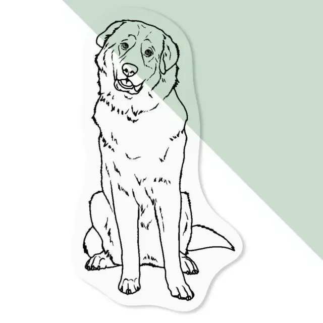 'Pyrenean Mountain Dog' Clear Decal Stickers (DC037367)