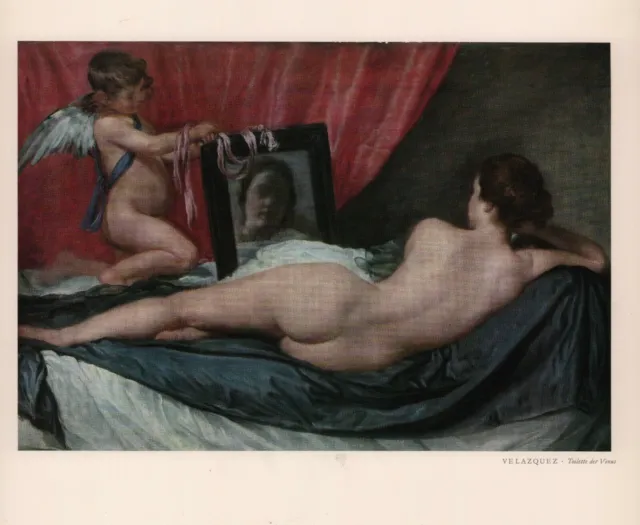 Lithografie 1966: Malerei, Diego Velazquez Die Toilette der Venus