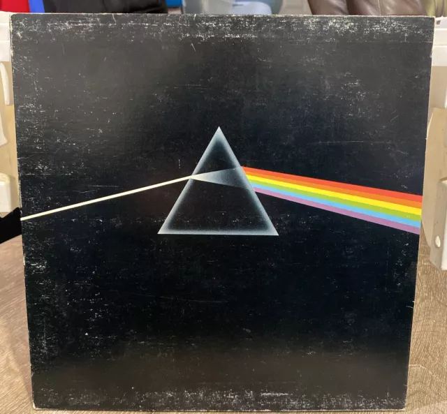 Pink Floyd The Dark Side Of The Moon SMAS-11163 Vintage 1973 Vinyl w Poster