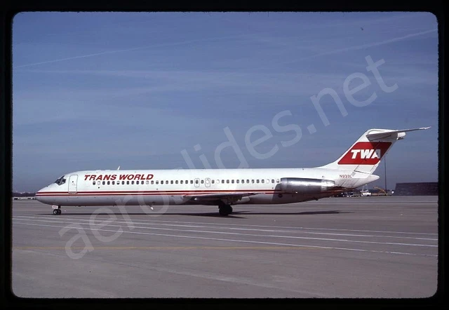 TWA Trans World Airlines Douglas DC-9-41 N933L Jan 87 Kodachrome Slide/Dia A14