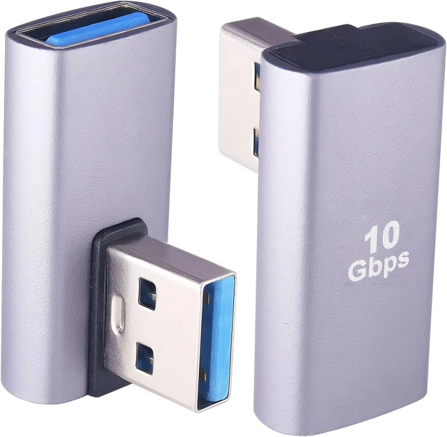 SYSTEM-S Cavo Adattatore Mini USB Angolare 90° – Maschio A Femmina, 27 Cm – Per Dati E Ricarica, Plug And Play - 3
