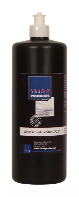 CLEANPRODUCTS POLITUR CP120 Medium-CUT 1,2 kg - Autopolitur Auto polieren