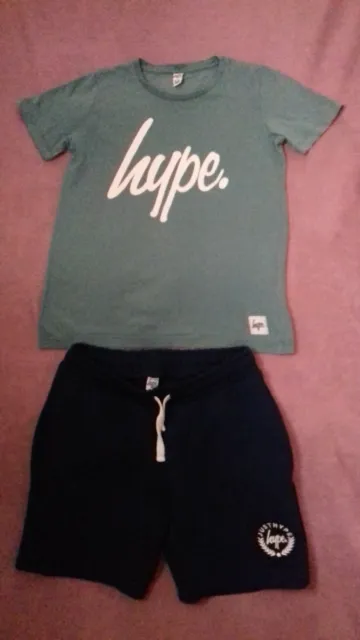 Boys Hype T Shirt AND Hype Shorts, Age 11-12 Years
