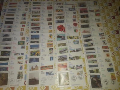 France / Lot De 63 Enveloppes Premier Jour Soie Annee 2000