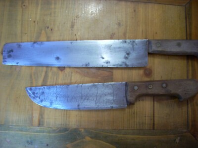 Chic Antique Alzata Coltello da Cucina Decorazione Madreperla Look Vintage Nostalgia L 29cm Antico Carbone 