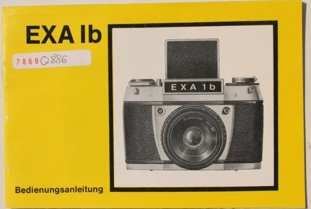 28247 Brochure Instruction Manual Photo Camera Exa 1b 1982 VEB Pentacon Dresden