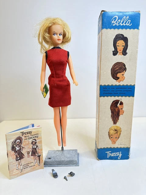 Poupée mannequin vintage tressy Bella 31.07 : Achat occasion | Poupées Tressy Bella Jaune Plastique 4 ans - 6 ans Bon état