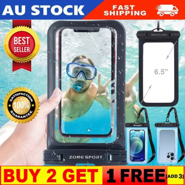 Large Waterproof Dry Bag Underwater Floating Phone Pouch Case for iPhone/Samsung