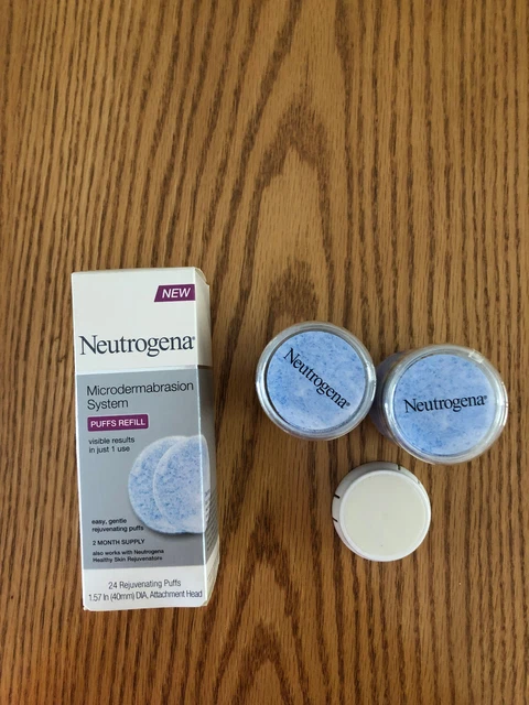 Sistema de microdermabrasión Neutrogena bocanadas faciales recarga 24 bocanadas