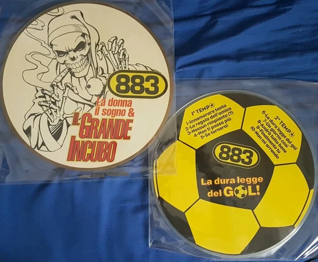 MAX PEZZALI 883 2 picture disc La Dura Legge Del Gol La donna il sogno EUR 250,00 MAX PEZZALI 883 2 picture disc La Dura Legge Del Gol La donna il sogno EUR 250,00