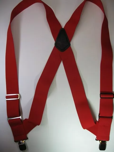 Men's Suspenders, Sidegrip with Snaps, Jumbo Clips or 2 Pin/Button On, USA Made