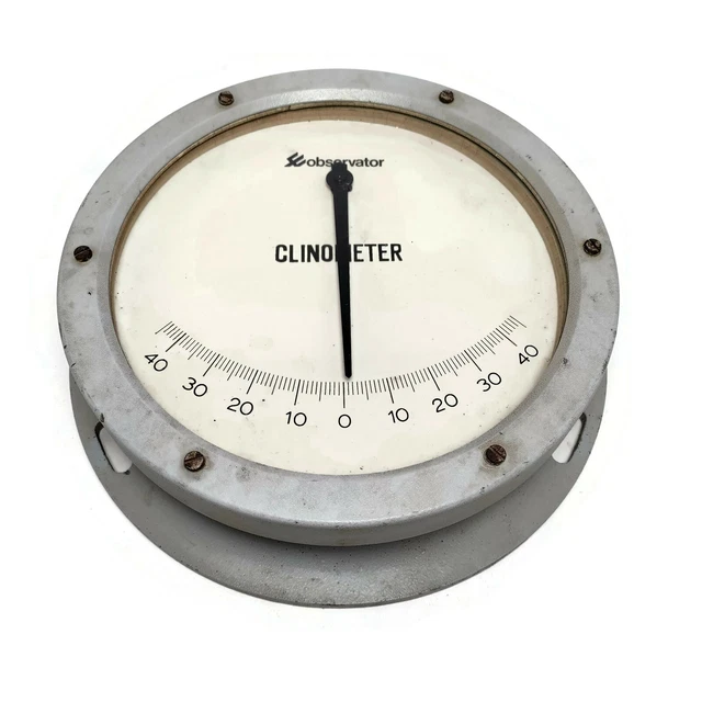 Vintage Observator Marine Clinometer. Heavy 24cms Design