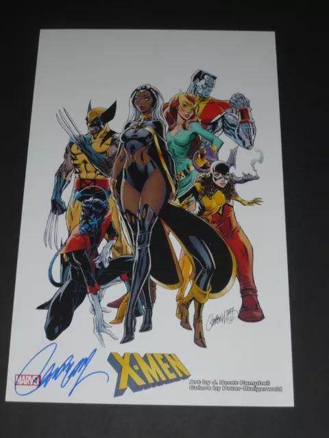 X-Men Art Print Signed By J Scott Campbell 11X17