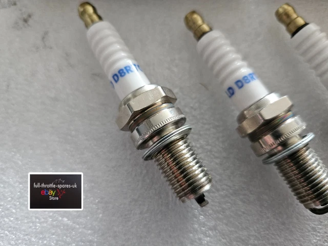 X4 New Spark Plug Nhsp -Ld D8Rtc  /  Ngk - Dr8Ea Torch Scooter Motorcycle 3