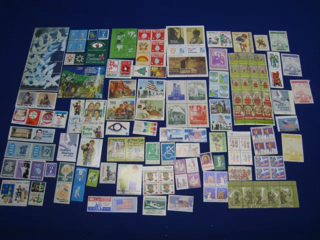 US Charity Stamp Lot - Easter & Christmas Seals, AmVets, Boys Town, Etc.