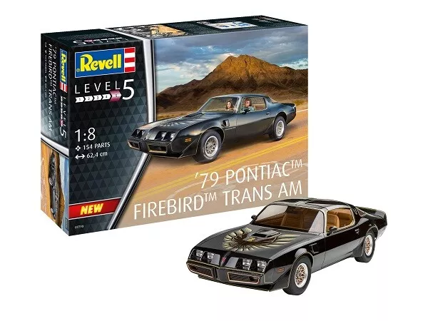 1:16 1987 Pontiac Firebird Trans Am GTA Revell Level 5 Model Car Kit 14535