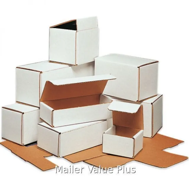 300 - 3 x 3 x 3 White Corrugated Shipping Mailer Packing Box Boxes