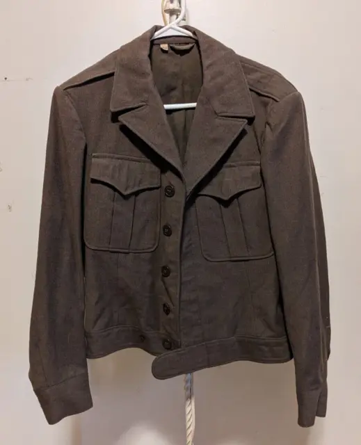 WWII US ARMY Ike Jacket Original, Wool, 36R, June 9, 1944 Style Craft ...