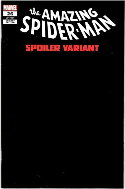 The Amazing Spider-Man #26 Gary Frank Spoiler Variant Nm 2023 🔑