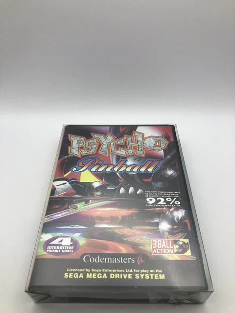 Jeu Vidéo Psycho Pinball Pour Mega Drive (Sega Genesis) - Version PAL - État Correct, Fonctionnel