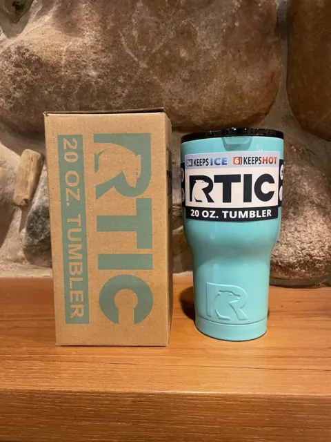 RTIC 20 oz New Tumbler Hot Cold Double Wall Vacuum Insulated Teal
