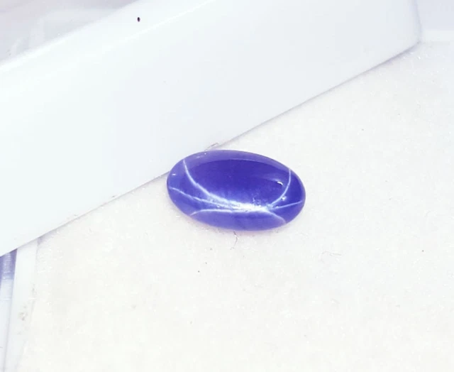 Loose Gemstone 6 Rays Natural Star Blue Sapphire 0.90 Cts Certified