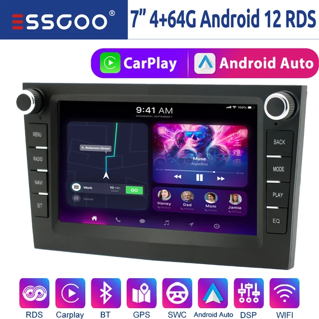 Autoradio Android 13 Pour Opel Astra Corsa Zafira – 8 Pouces, 4Go RAM, GPS, CarPlay