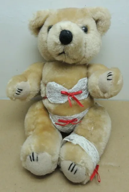 Teddy Bear in Nighty Teddy VTG HTF Bear Act  Lingerie 10" Undies