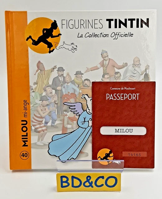 TINTIN LA COLLECTION OFFICIELLE Figurine # 40 Milou Mi-ange