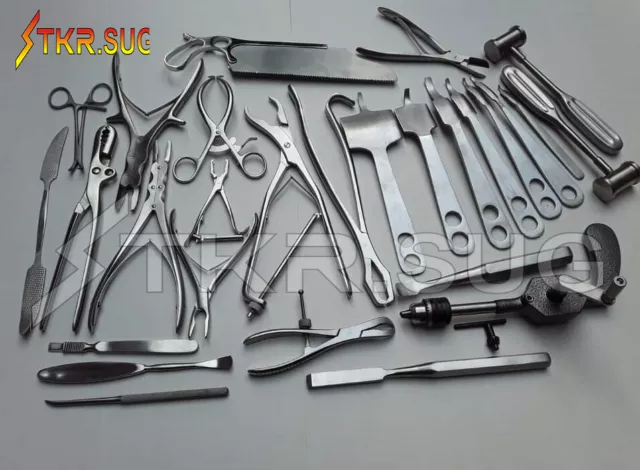 Orthopedic Surgery Instruments Set  Bone Drill Bone Saw German