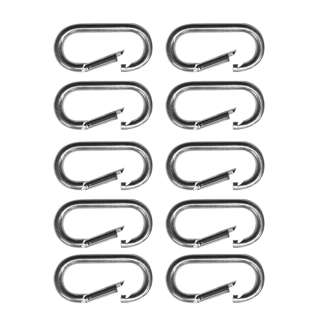 Snap-Hook Carabiner 1-1/2 x 3-1/8 Inch 10-Pack
