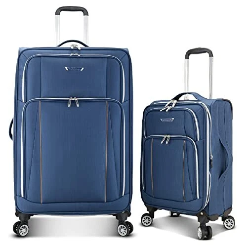 Traveler's Choice Lares Softside Expandable Luggage with Spinner Wheels Navy ...