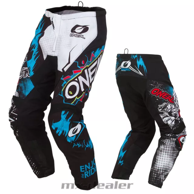 O'Neal Element Villain Blanco Pantalones De Motocross Enduro Downhill BMX Cross