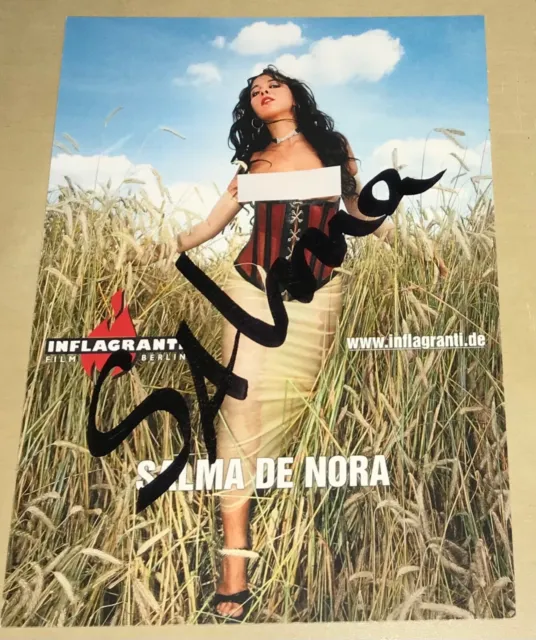 Salma de Nora Original signierte Autogrammkarte Erotik Model Autogramm Karte #2