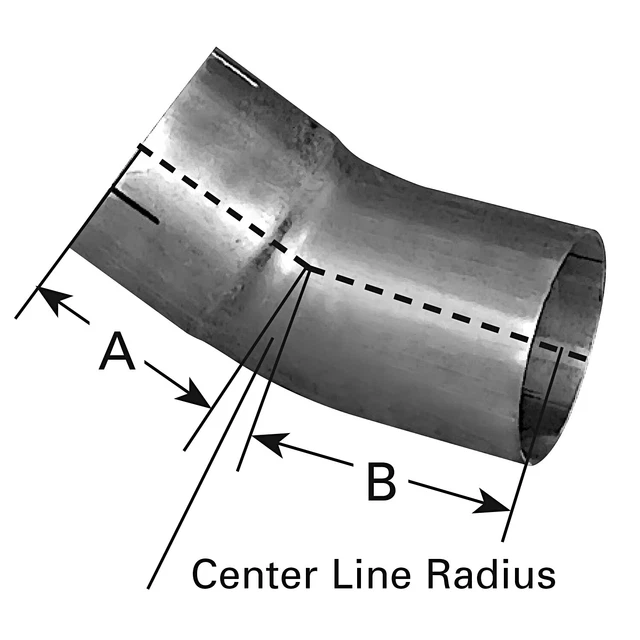 AP Exhaust - Elbow - 30°, 4" Dia., ID-OD, 4"- 4" Lgth, 5" CLR, Aluminized