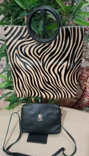 Bolso shopper de mujer Havana con estampado animal cebra, bolso de mano y...