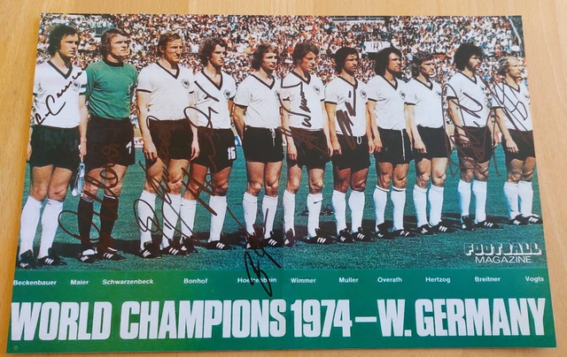FICHE FOOTBALL ONZE MONDIAL 1993 RFA WM74 1974 ALLEMAGNE BECKENBAUER MÜLLER