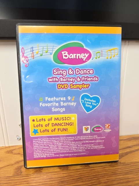 2008 BARNEY DVD Sampler Sing & Dance With Barney And Friends $17.20