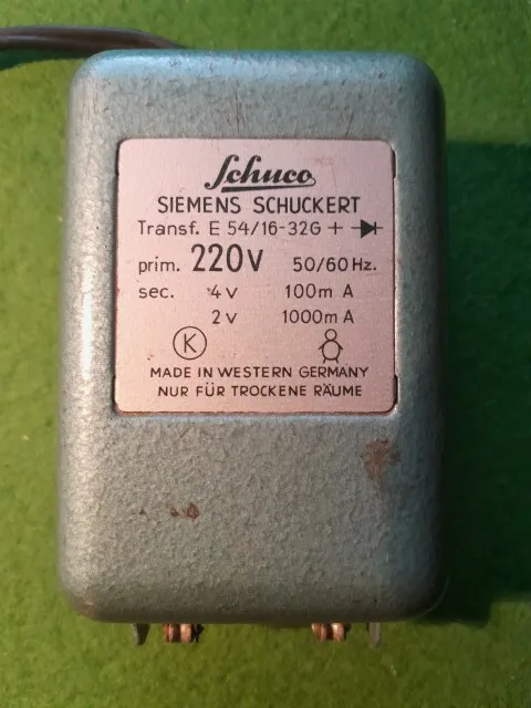 Vintage Schuco 5980 Siemens Schuckert Trafo / Netzgerät E54/16-32+ Sammlerstück!