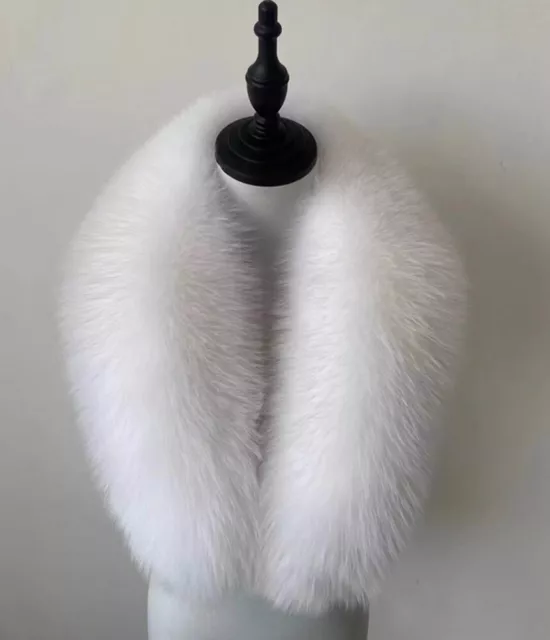 100% Real fox fur collar/neck wrap/scarf/ women jacket collar white collar