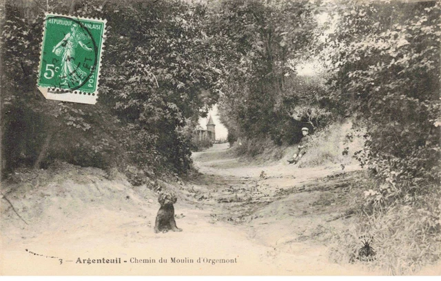 95 - ARGENTEUIL - S01290 - Chemin du Moulin d'Orgemont - L1