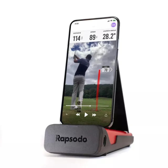 Rapsodo Mobile Launch Monitor for Golf Indoor and Outdoor Use with GPS Satellite