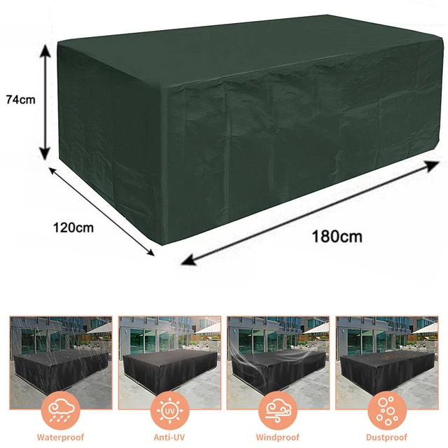 Garden Patio Furniture Cover Outdoor for Table Chair Bench Hammock Sofa Green