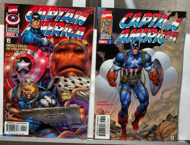 Captain America Vol 2 #6 & 7 Rob Liefeld & Jim Lee art 1997