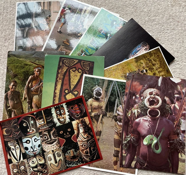 Cartoline Papua Nuova Guinea Vintage Vari Fotografi
