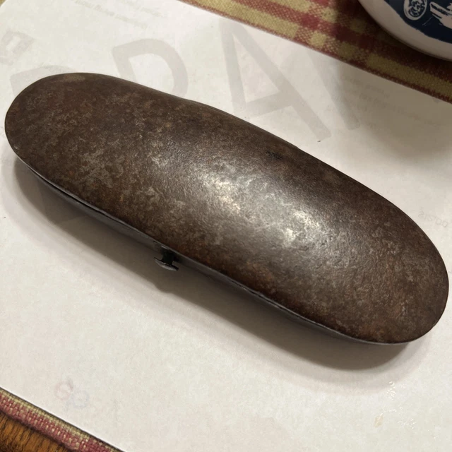 18th Century Iron Eyeglass Case Side Open Early Hing 1750-1780 Rev War
