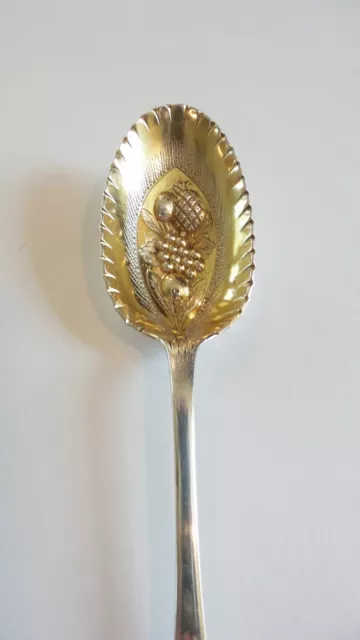 Gorgeous Birmingham Sterling Silver Berry Spoon, c. 1901 3