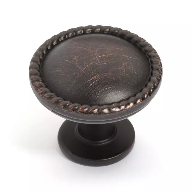 Aged Oil Rubbed Bronze Beaded Cabinet Hardware Knobs 80102